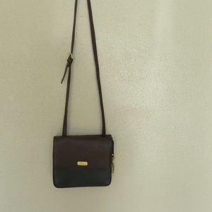 Liz Claiborne Vinyl Crossbody Purse
